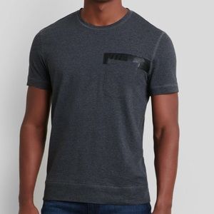 Pleather Piece Pocket Crew